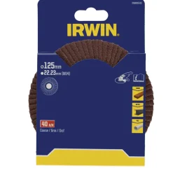 Slijpaccessoires > IRWIN lamellenschuurschijf voor haakse slijper Ø 125 mm korrelgrootte K40.