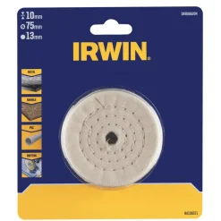 Slijpaccessoires > IRWIN polijstschijf Ø75 mm van katoen.