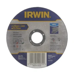 Slijpaccessoires > IRWIN Pro doorslijpschijf Ø125 mm. Dikte 1 mm. Voor metaal.