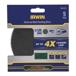 Schuuraccessoires > IRWIN schuurgaas rond Ø125 mm zelfhechtend K120, 5 stuks