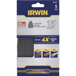 Schuuraccessoires > IRWIN schuurgaas voor B+D Multischuurmachine zelfklevend K80, 5 stuks