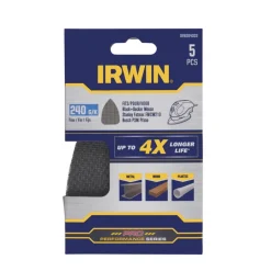 Schuuraccessoires > IRWIN schuurgaas voor Bosch Primo en B+D Mouse zelfklevend K240, 5 stuks