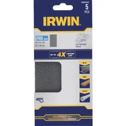 Schuuraccessoires > IRWIN schuurgaas 190 x 93 mm K240 zelfhechtend 5 stuks.
