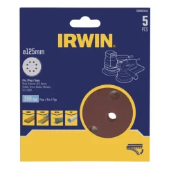 Schuuraccessoires > IRWIN schuurschijf rond Ø125 mm zelfhechtend K320, 5 stuks