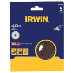 Schuuraccessoires > IRWIN schuurschijf voor haakse slijper Ø125 mm korrelgrootte K100 5 stuks