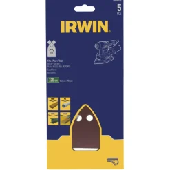 Schuuraccessoires > IRWIN schuurvel voor B+D Multischuurmachine zelfklevend K120, 5 stuks