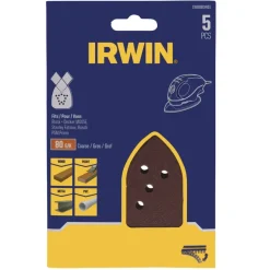 Schuuraccessoires > IRWIN schuurvel voor Bosch Primo en B+D Mouse zelfklevend K80, 5 stuks