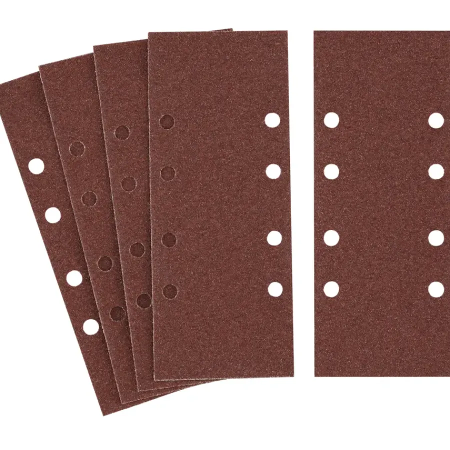 Schuuraccessoires > IRWIN schuurvel 230 x 93 mm K60 voor klembevestiging, met perforatie voor Bosch, Skil, Gamma, Makita, Metabo, 5 stuks.