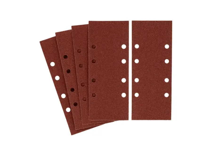Schuuraccessoires > IRWIN schuurvel 230 x 93 mm K100 voor klembevestiging, met perforatie voor Bosch, Skil, Gamma, Makita, Metabo, 5 stuks.