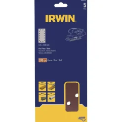 Schuuraccessoires > IRWIN schuurvel 230 x 115 mm K100 zelfhechtend, met perforatie, 5 stuks.