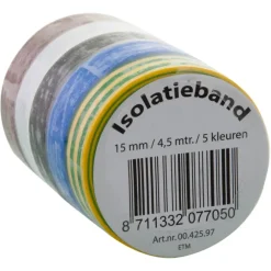 Installatiedraad|Lasklemmen En Verbindingsklemmen > Geen Isolatieband 15mm 5 Rollen