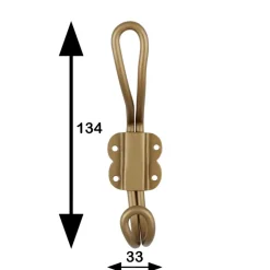 Jashaak enkel Levy messing zamak