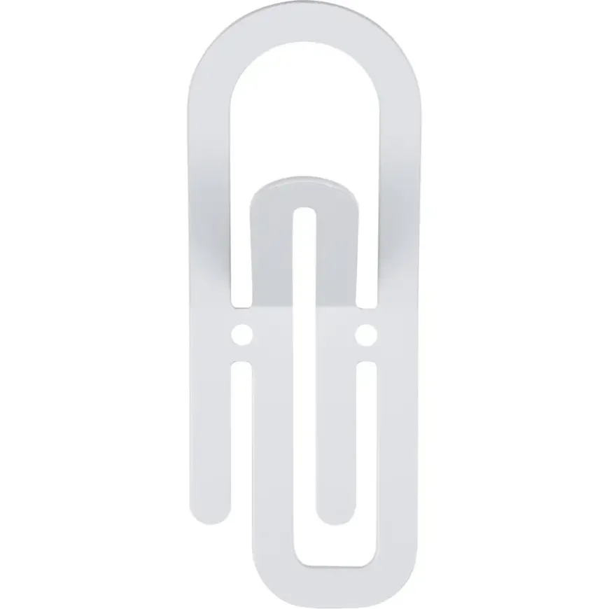 Jashaak enkel Paperclip wit zamak