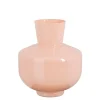 Judy vaas recycled glas roze - h29,5xd25cm
