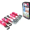 Aanhanger Accessoires > Jumbo spanbanden set met S-haken en eindloos - roze - 4 stuks