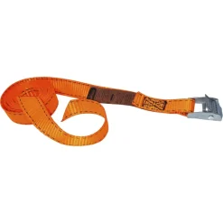 Aanhanger Accessoires > Jumbo spanband oranje 25mm met klemgesp 250 cm
