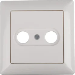 Inbouw Schakelmateriaal|Opbouw Schakelmateriaal > JUNG AS500 Centraalplaat Radio/TV Wit
