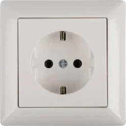 Inbouw Schakelmateriaal|Stopcontacten & Overige Contactdozen > JUNG AS500 Enkel Geaard Stopcontact Wit