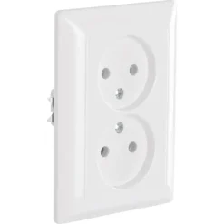 Inbouw Schakelmateriaal|Stopcontacten & Overige Contactdozen > JUNG AS500 Inbouw Dubbel Stopcontact Wit
