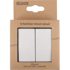 Schakelaars > JUNG AS500 Wissel-/wisselschakelaar wit