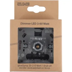 Dimmers|Inbouw Schakelmateriaal > JUNG inbouwdimmer led/spaar 3-60 watt