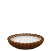 Kaars bruin - h3,5xd14,5cm