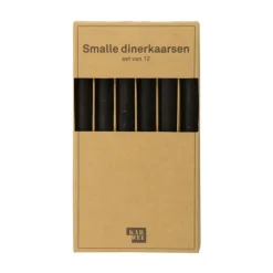 Kaars diner smal mint 17 cm - set van 12
