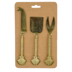 Kaasmesje goud 3 stuks - l21,5xb5cm