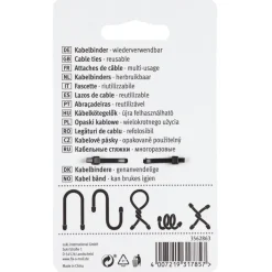Kabelklemmen > Fix-o-moll Kabelbinder Fix-o-tie zwart-groen 152mm - 2 stuks