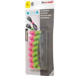 Kabelklemmen > Fix-o-moll Kabelbinder spiraal 2 kleuren 100mm - 2 stuks