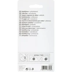 Kabelklemmen > Fix-o-moll Kabelhouders zelfklevend 3 kleuren 28x15mm - 6 stuks