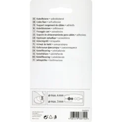 Kabelklemmen > Fix-o-moll Kabelhouders zelfklevend 4 kleuren 25x12mm 4 stuks