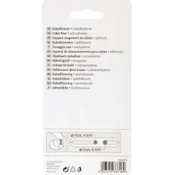 Kabelklemmen > Fix-o-moll Kabelhouders zelfklevend 3 kleuren 70x20x13mm - 3 stuks