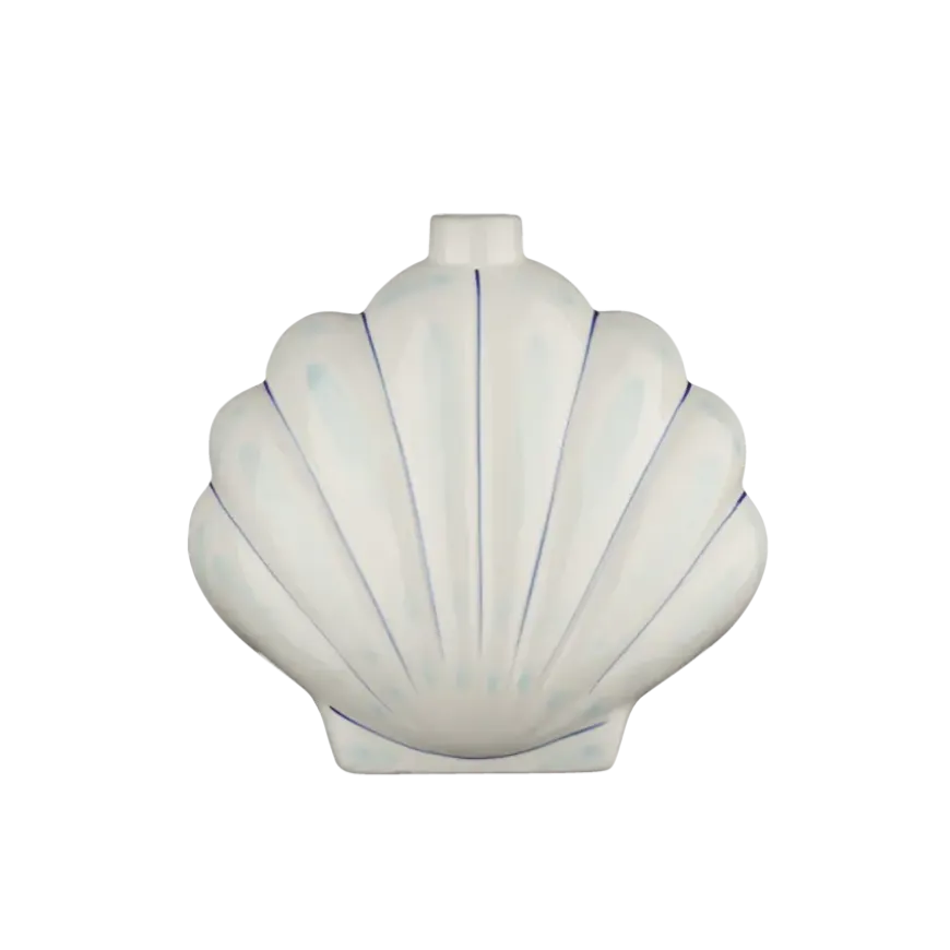 Kandelaar schelp blauw