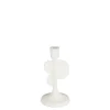 Kandelaar wit - h20xd10cm