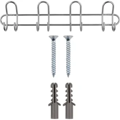 Kapstok 8 haken Gerome chroom zamak 590 mm
