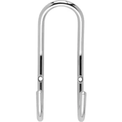 Kapstok 2 haken Gerome chroom zamak 58 mm