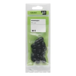 KARWEI afdekkapje jes M6 zwart (15 stuks)