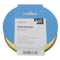 Afplaktape > KARWEI afplaktape gladde ondergronden 50mx25mm