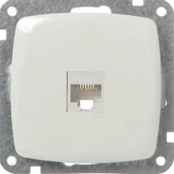 Inbouw Schakelmateriaal|Stopcontacten & Overige Contactdozen > KARWEI Aurora UTP Wandcontactdoos CAT5 wit