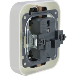 Inbouw Schakelmateriaal|Stopcontacten & Overige Contactdozen > KARWEI Aurora Wandcontactdoos Dubbel RA wit