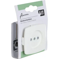 Inbouw Schakelmateriaal|Stopcontacten & Overige Contactdozen > KARWEI Aurora wandcontactdoos wit