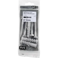 KARWEI Basisplug 10x50mm+hdb 8x60mm RVS 4ST