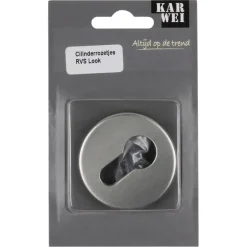 Deurbeslag Binnendeur|Deurbeslag Binnen > KARWEI cilinder rozet rond RVS look (aluminium)