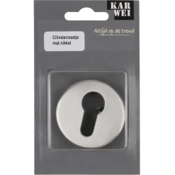 Deurbeslag Binnendeur|Deurbeslag Binnen > KARWEI cilinder rozet rond RVS look (messing)