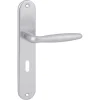 Deurbeslag Binnendeur|Deurklinken > KARWEI deurkruk set Antonio ovaal schild sleutelgat 56 mm aluminium