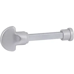Deurbeslag Binnendeur|Deurklinken > KARWEI deurkruk set Blok recht schild vrij-bezet sluiting 63/8 mm aluminium