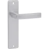 Deurbeslag Binnendeur|Deurklinken > KARWEI deurkruk set Blok recht blind schild aluminium