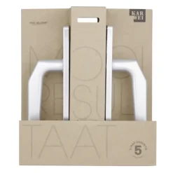 Deurbeslag Binnendeur|Deurklinken > KARWEI deurkruk set Daan recht schild sleutelgat 56 mm aluminium