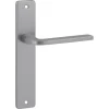 Deurbeslag Binnendeur|Deurklinken > KARWEI deurkruk set Enzo recht blind schild RVS look aluminium